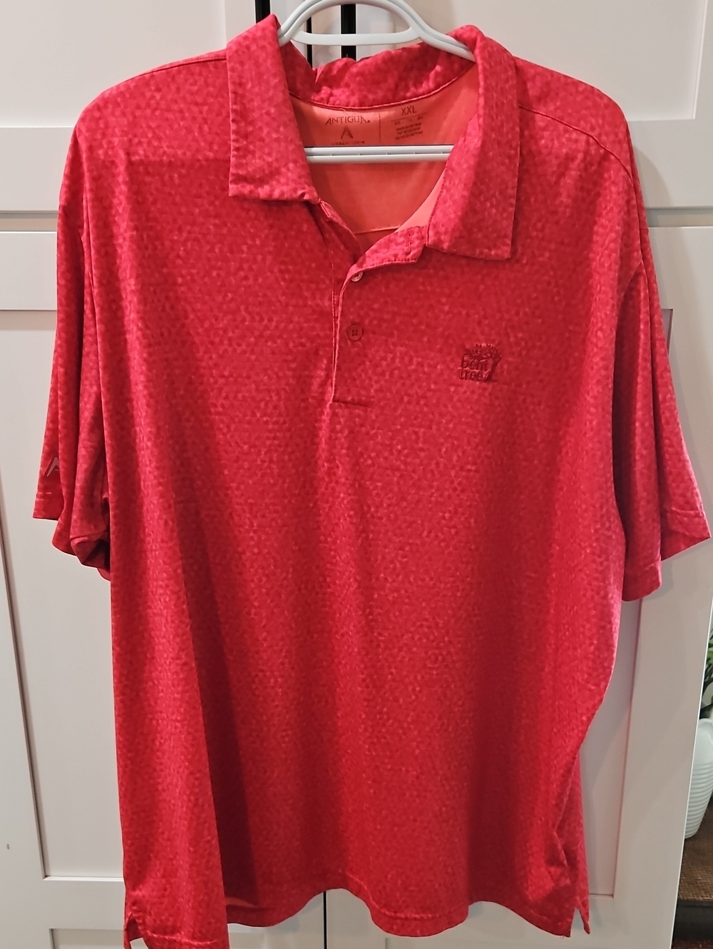 Antigua Red Men's Polo Shirt XXL